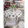 thumbnail image 5 of Outdoor Tablecloths with Umbrella Hole & Zipper, Palm Tree Round Tablecloth 54 Inch, Farmhouse Summer Botanical Green Tropical Plants Waterproof Table Cloth, Patio/Pool/Picnic Table Covers, 5 of 8
