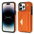 thumbnail image 2 of TECH CIRCLE For iPhone XS Max Wallet Case,PU Leather Folio Flip Kickstand Magnetic Clasp Durable Shockproof Protective Cover with Card Holder Lanyard for iPhone XS Max 6.5" 2018,Orange, 2 of 5