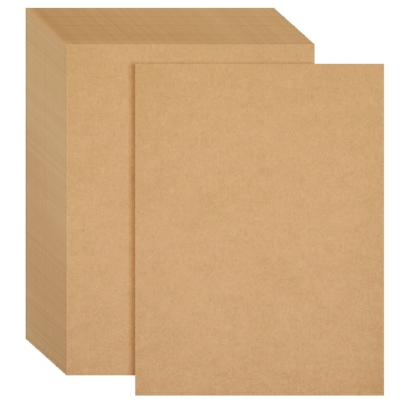 96 Sheets Brown Kraft Cardstock Paper 176GSM for Crafts, Invitations, Menus (8.5 x 11 In)