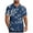 Blue^, variant on Jjayotai Tropical Men's George Shirts, Men Casual Fashion Floral Printed Button Down Short Sleeve Turndown Collar Shirt with Pocket, Hawaiian Shirt for Men