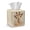 Giraffe Flower Beige, variant on COEQINE PU Leather Square Tissue Box Cover, Snap Closure for Easy Refill & Storage, Universal Decorative Tissue Holder for Home Bedroom Car Office Desk, Schnauzer Dog Paw