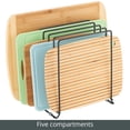 thumbnail image 4 of mDesign X-Large Steel Storage Tray Organizer Rack for Kitchen Cabinet - Black, 4 of 8