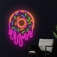 thumbnail image 4 of Handmadetneonsign Dripping Donut Neon Sign, Donut Neon Art Decor, Donut Bakery Neon Wall Decor, 4 of 5