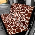 thumbnail image 5 of Uourmeti Giraffe Spot Car Seat Covers 3 PCS, Car Seat Covers Full Set Polyester Breathable Dustproof for Truck Trucks Station Wagon, 5 of 8