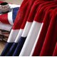 thumbnail image 2 of Manta de tiro, manta de microfibra de franela, colcha cálida, mantas de viaje de lana con bandera de EE. UU., tacto suave antibacteriano, cómoda para sofá cama Rojo Verde, 2 of 5