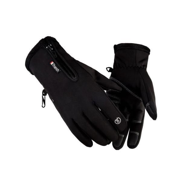 Sonducket 1 par de guantes cálidos para hombres y mujeres, guantes de terciopelo para pantalla táctil a prueba de viento para adultos, accesorios de guantes y mitones S Sonducket AP013048-01