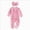O101-Pink, variant on 6-12M Newborn Baby Girl Spring And Summer Solid Color Romper For Infants And Toddlers