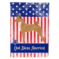Carolines Treasures BB8414CHF Telomian American Flag Canvas House Size  Large multicolor
