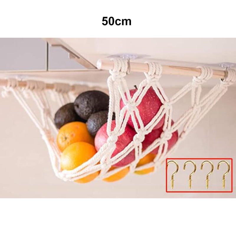 Fox Run Brands 3 Tier Hanging Fruit Vegetable Kitchen Storage Mesh Basket Vari 