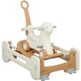 thumbnail image 1 of Qaba 5 in 1 Rocking Horse for Toddlers 1-6 Years with Balance Board, Brown, 1 of 10