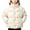 Beige, variant on Girls Puffer Jacket — Warm Structured Hoodless Quilted Coat with Stand-Up Collar Full Zip Beige Size 2T
