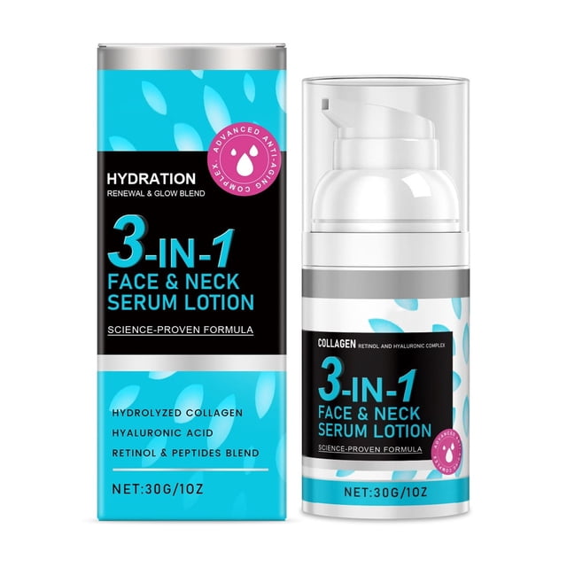 Hidratante para cuello y escote con péptidos de retinol y ácido hialurónico. Antienvejecimiento e hidratación.