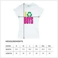 thumbnail image 7 of I Recycle Boys Puff Print T-Shirt Funny Dating App Humor Single Independent Heart Breaker Relationship Women's Tee, 7 of 7