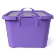 thumbnail image 4 of Life Story Bac de Rangement Empilable de 55 Qt, Contenant à Couvercle Léger, Violet, Lot de 6, 4 of 8