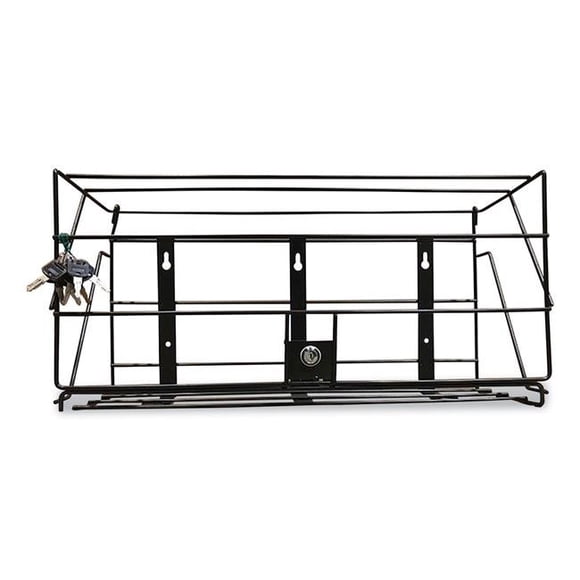 BWK Locking Rack for 3 Liter PDC Cleaner Bottles, Black