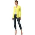 thumbnail image 5 of Women's Open Front Knit Long Sleeve Pockets Sweater Slim Cardigan, 5 of 5