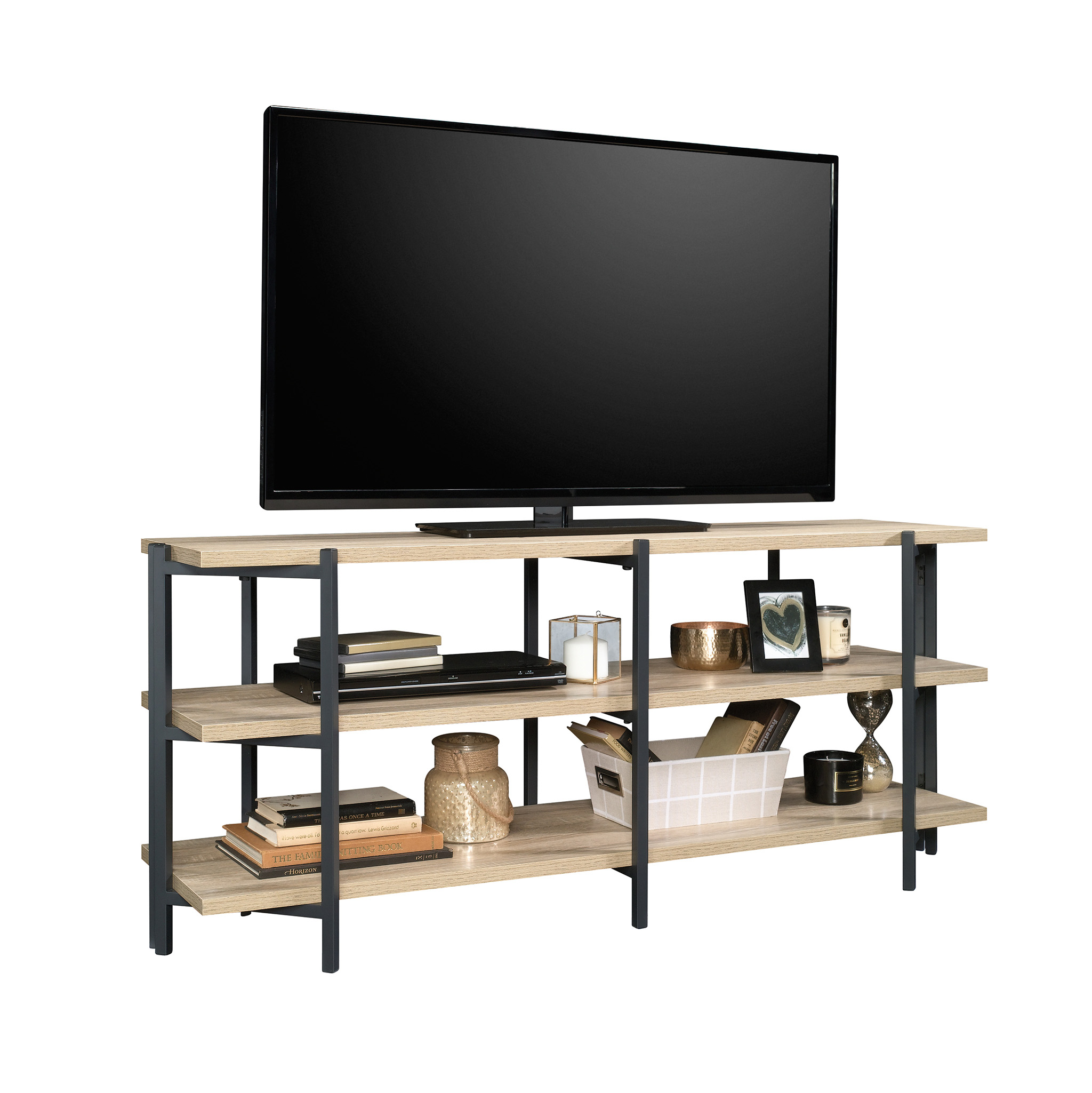 Curiod TV Stand for TVs up to 54", Charter Oak Finish