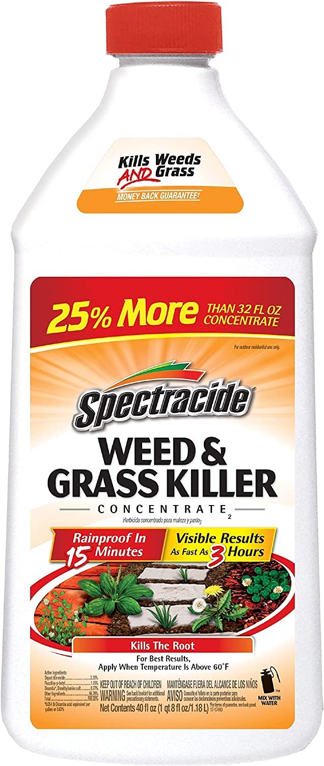Spectracide Weed And Grass Killer Concentrate 40 Ounces, Use On Patios