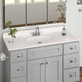 thumbnail image 5 of Design House Brookings 49" x 22" Assembled Bath Vanity with 4" Centerset Top, Sherwin Williams® Gray/Ivory Swirl, 5 of 6