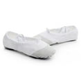 thumbnail image 6 of White Ladies Lace-Up Dance Footwear Plus Size Design Fall Winter Soft Sole Canvas Practice Shoes For Training And Recreational Use, 6 of 6