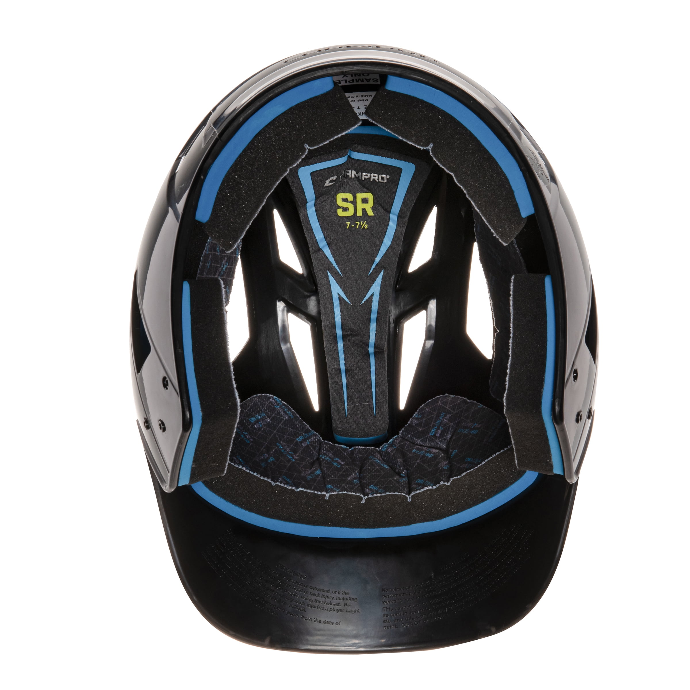 Champro Sports HX Rookie Baseball Batting Helmet, Large, Black