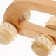 thumbnail image 2 of Rodillo de masaje de mano Práctico masajeador de rodillos Masajeador corporal de madera Rodillo manual de mano, 2 of 7