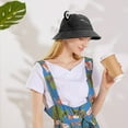 thumbnail image 4 of Sombrero de pescador de rana para mujer, sombrero de pescador de rana, sombrero de pescador de verano para exteriores, sombrero de pescador transpirable plegable para mujer Levamdar LKX-0698-5, 4 of 7