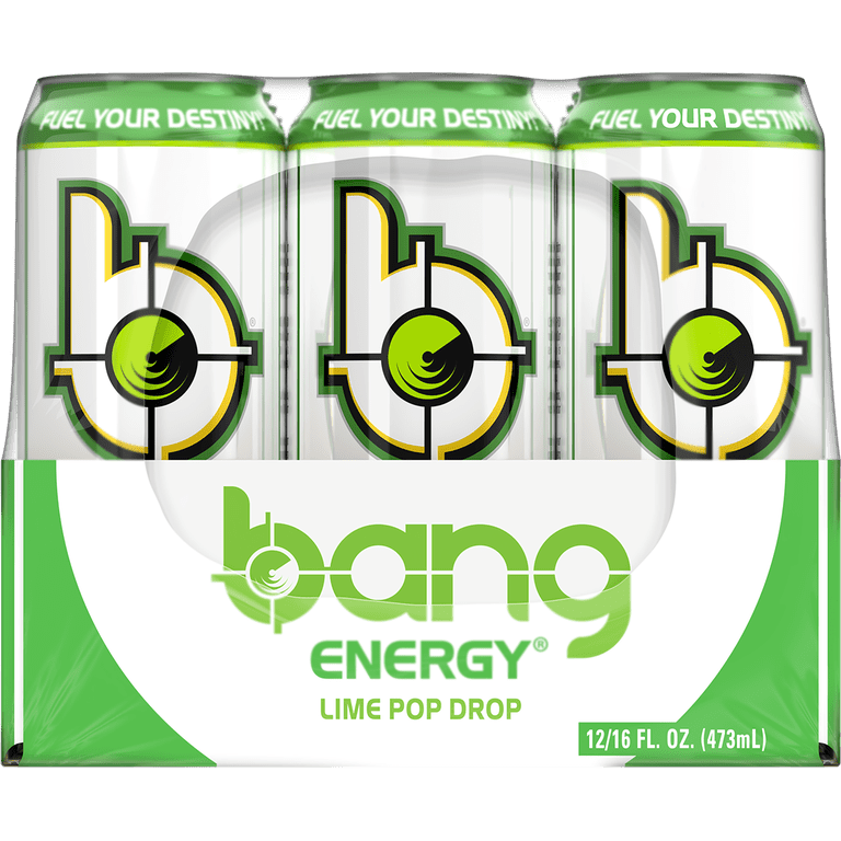 Bang Energy Drink, Lime Pop Drop, 16 fl oz, 12 Pack photo 2