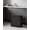 black, variant on TEQIN Stainless Steel Dual Compartment Kitchen Trash Can, 2 x 10.6 gal  Pedal Garbage Bin with Soft-Close Lids, Removable Inner Buckets, Step-on Garbage Cans for Waste Sorting Recycling