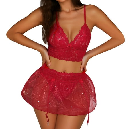 Women s Exotic Nightgowns Womens Babydoll Dress Red Lingerie Lace Lingerie For Women Sexy Womens Lingerie