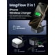 thumbnail image 3 of UGREEN MagFlow Magnetic Foldable Charging Station, 2-in-1 Fast Wireless Charger Compatible with iPhone 16 15 14 13 12, Airpods3 2 Pro (No AC Adapter), 3 of 5