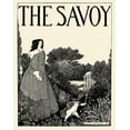 thumbnail image 2 of Beardsley, Aubrey 12x14 Gold Ornate Wood Framed with Double Matting Museum Art Print Titled - Savoy 1896 Vol.1 - Cover Design, 2 of 4