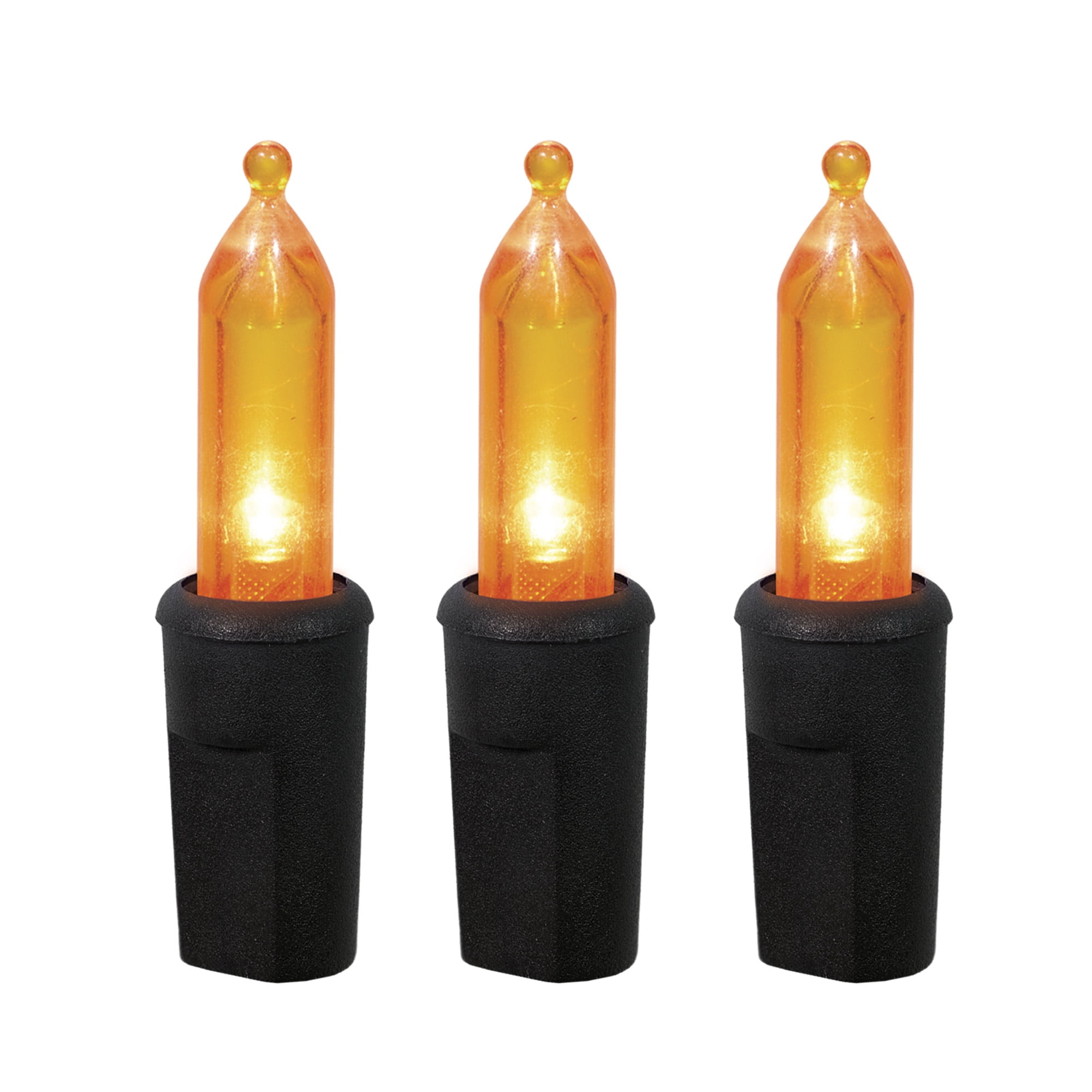Orange Lights, 50CT, LED Minis, 9.5ft, Halloween Indoor/Outdoor, by Way To Celebrate