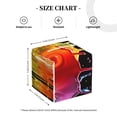 thumbnail image 3 of Kdxio Vibrant Color Splash Print Tissue Box Cover,Square Decorative PU Leather Facial Paper Case Organizer Holder Dispenser for Bathroom,Night Stands,Desk,Car 5.2''X5.2''X5.2'', 3 of 6