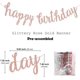 thumbnail image 4 of Juego de DECORACIONES para fiesta de cumpleaños LIUYMXG en oro rosa pancarta brillante de feliz cumpleaños, 4 of 5
