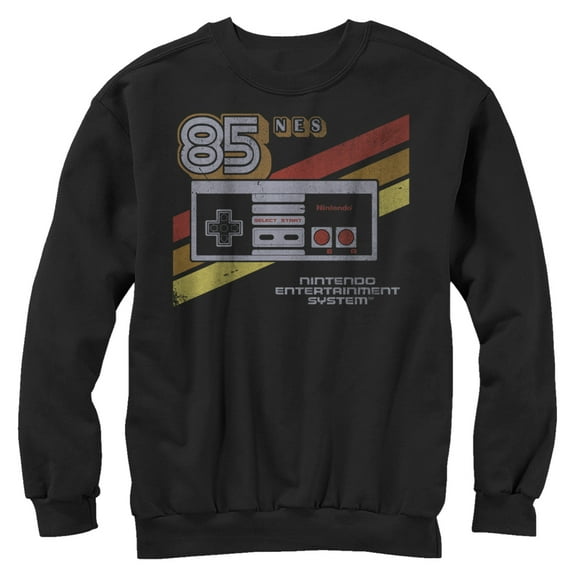 Men's Nintendo NES 85 Controller  Sweatshirt Black Small