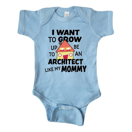 

Inktastic I Want To Grow up To Be An Architect Like My Mommy Gift Baby Boy or Baby Girl Bodysuit