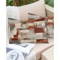 thumbnail image 6 of Modern Style Throw Pillow Cover 12 x 20 Inch Decorative Pillow Cover Retro Village Oil Painted Smear Street Art Lumbar Pillowcase Seasonal Rectangle Cushion Case for Couch Sofa Bed Living Room, 6 of 7