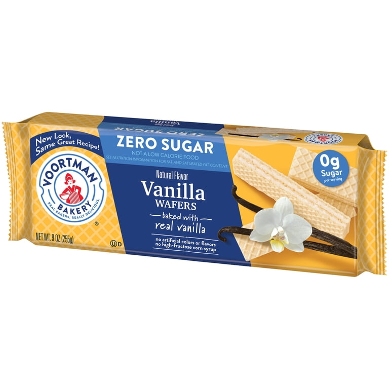 Voortman Vanilla Wafers 9 oz Crispy Baked with Vanilla Flavor, No