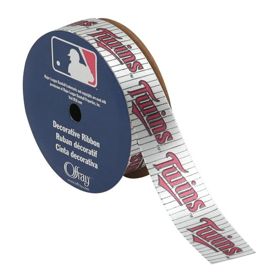 Offray MLB 7/8"x9' Minnesota Twins Ribbon