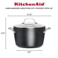thumbnail image 2 of Stock Pot KitchenAid, antiadherente de inducción anodizado duro, 8 litros, 2 of 9