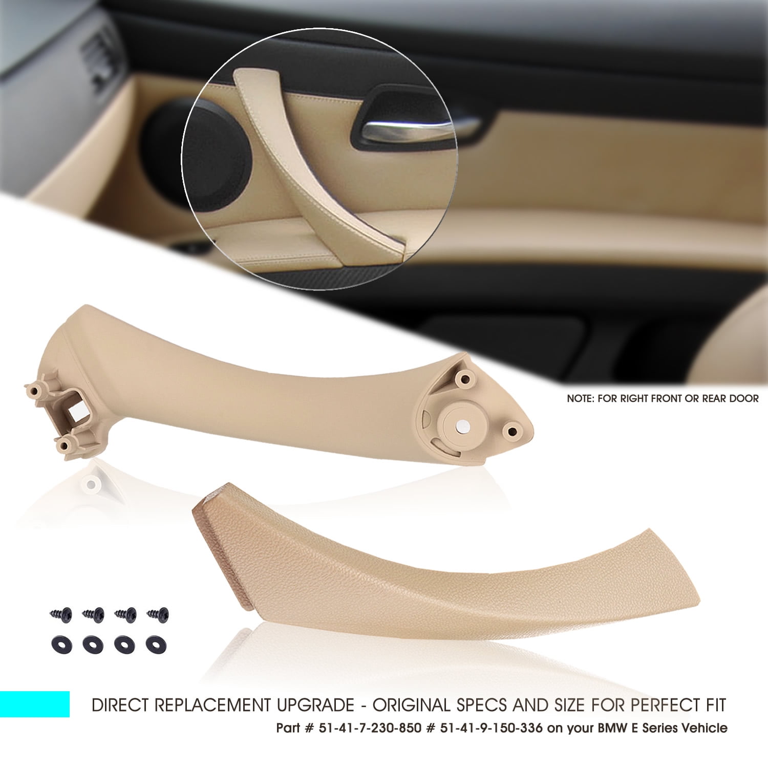 InSassy Door Pull Handle Set BMW E90 