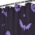 thumbnail image 3 of Halloween Purple Spooky Icons Shower Curtain 84"x72" ,Bathroom Decorative Shower Curtains Set with 12 Hooks,Modern Waterproof Washable Shower Curtain, 3 of 6
