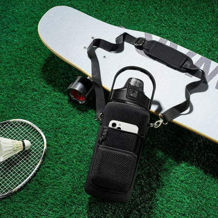 

Bottle Sleeve 1.8L/64OZ Half Gallon Water Bottle Sleeve Water Jug Insulated Neoprene Cover With Shoulder Strap For Gym And Workout