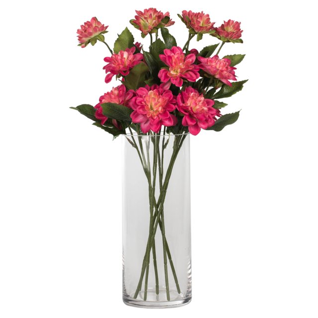 Vickerman Vickerman 17" Fuchsia Dahlia Spray 6/Pk - FV190643
