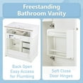 thumbnail image 3 of Christopher Knight Home 30" Bathroom Vanity with Sink, Soft-Close Door, Tip-out Drawer, White, 3 of 7