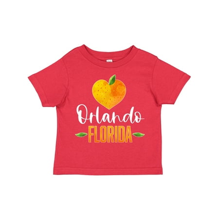 

Inktastic Orlando Florida Orange in Heart Boys or Girls Toddler T-Shirt