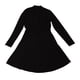 thumbnail image 1 of Vestido de manga larga para mujer Nikou informal elegante a la moda color liso escote hueco negro L, 1 of 15