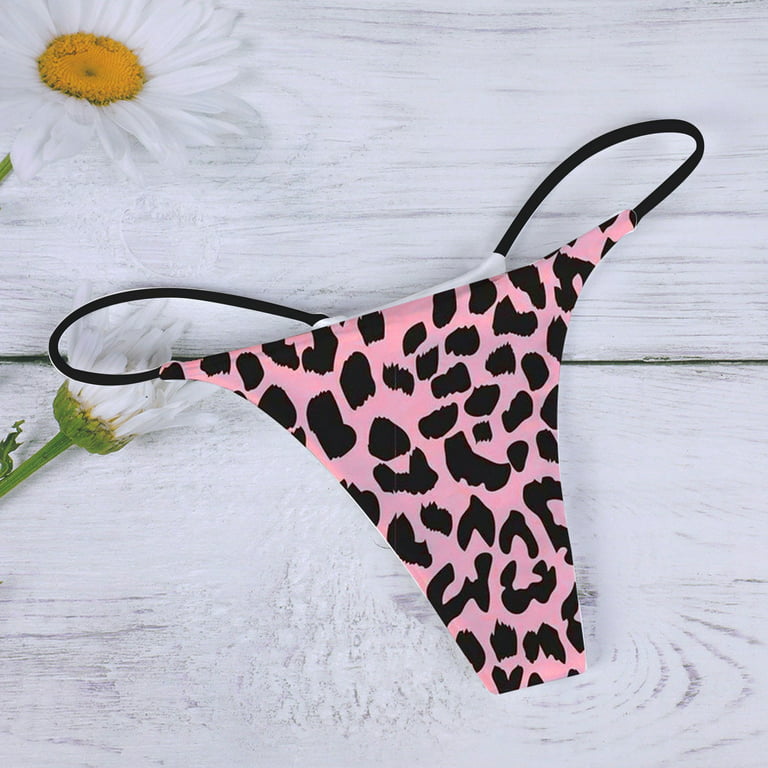Invisible Lovely Sexy Women leopard C-String Thong Panty G-string