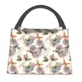 thumbnail image 2 of Kuqiui Lunch Bag for Women/Men,Waterproof Reusable Portable Lunch Tote,Lunch Box Bag.Thermal Cooler Bag Ideal for Work/Party/Travel/Picnic (Flying Butterflies-1 ), 2 of 8